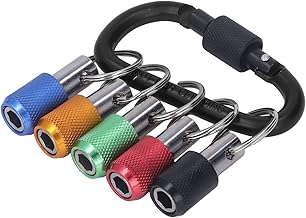 Barra de Extensión Rápida de 1/4/4 Pulgadas Barra de Extensión de de Brote de Vástago Hexagonal con 5 Enchufes de Color, Llavero para una Operación de Gran Altitud (Carabinador