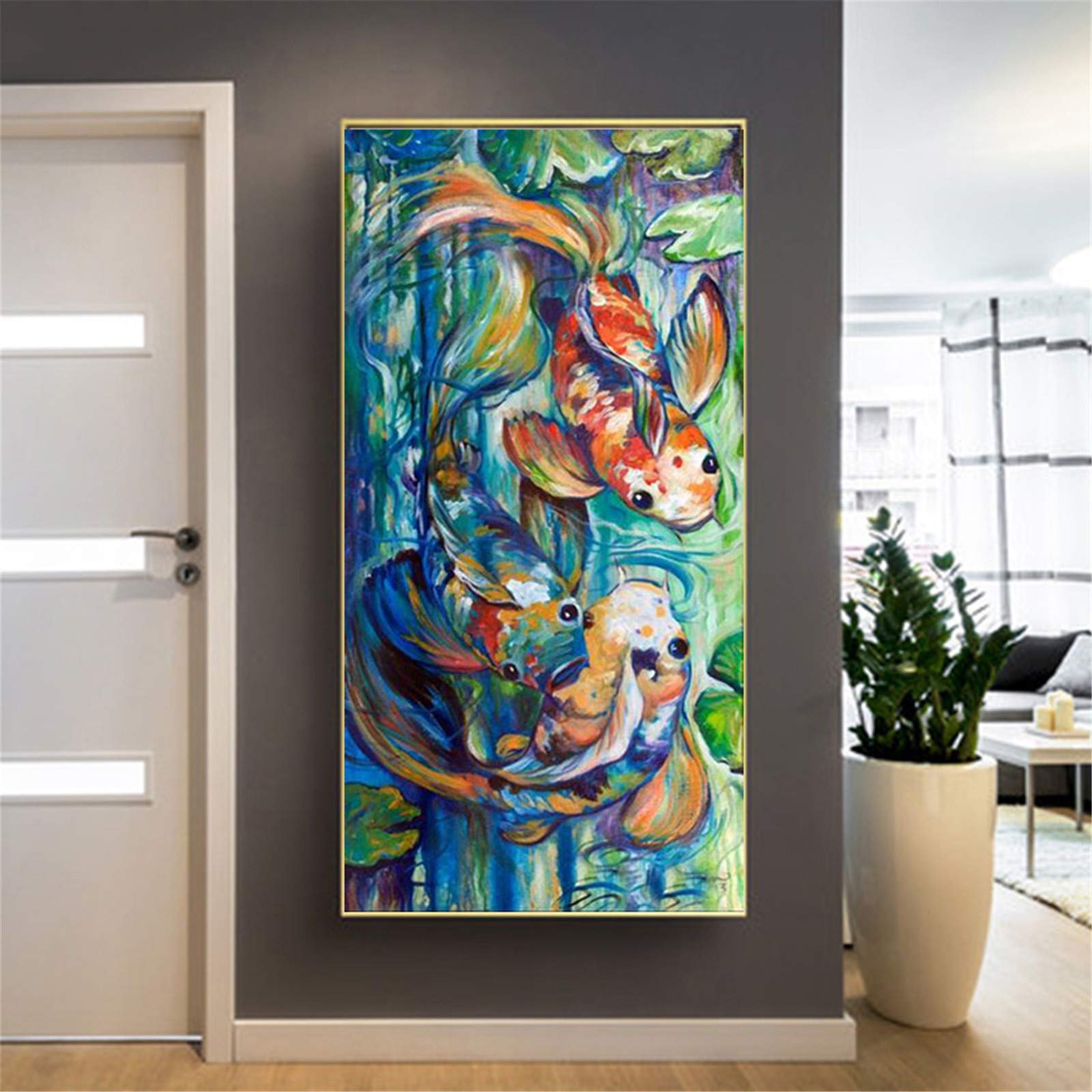 Kit Peinture Diamant Poisson Koi DIY | Éveillez votre Créativité en Famille