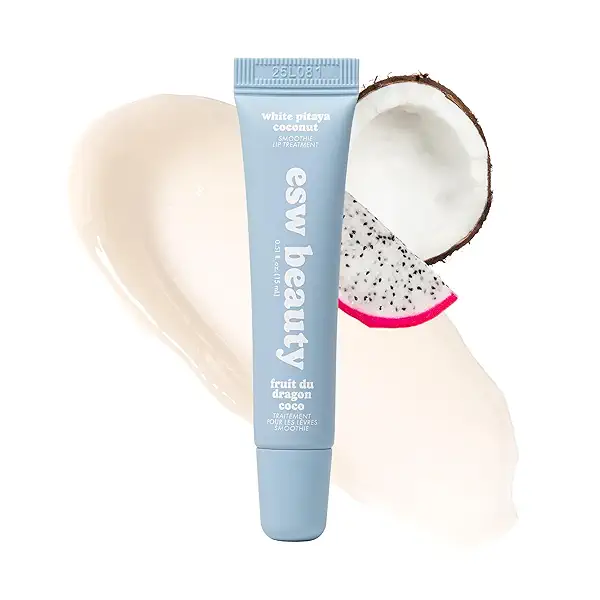 ESW Beauty White Pitaya Coconut Lip Treatment - Clear & Glossy with Shea Butter, Hyaluronic Acid, White Pitaya & Coconut for Intense Moisture & Dryness Prevention 1