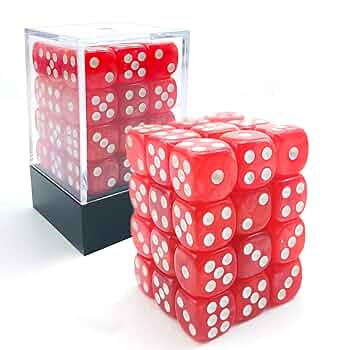 ダイス 4個 Amazon | Bescon 12mm 6 Sided Dice 36 in Brick Box, 12mm Six
