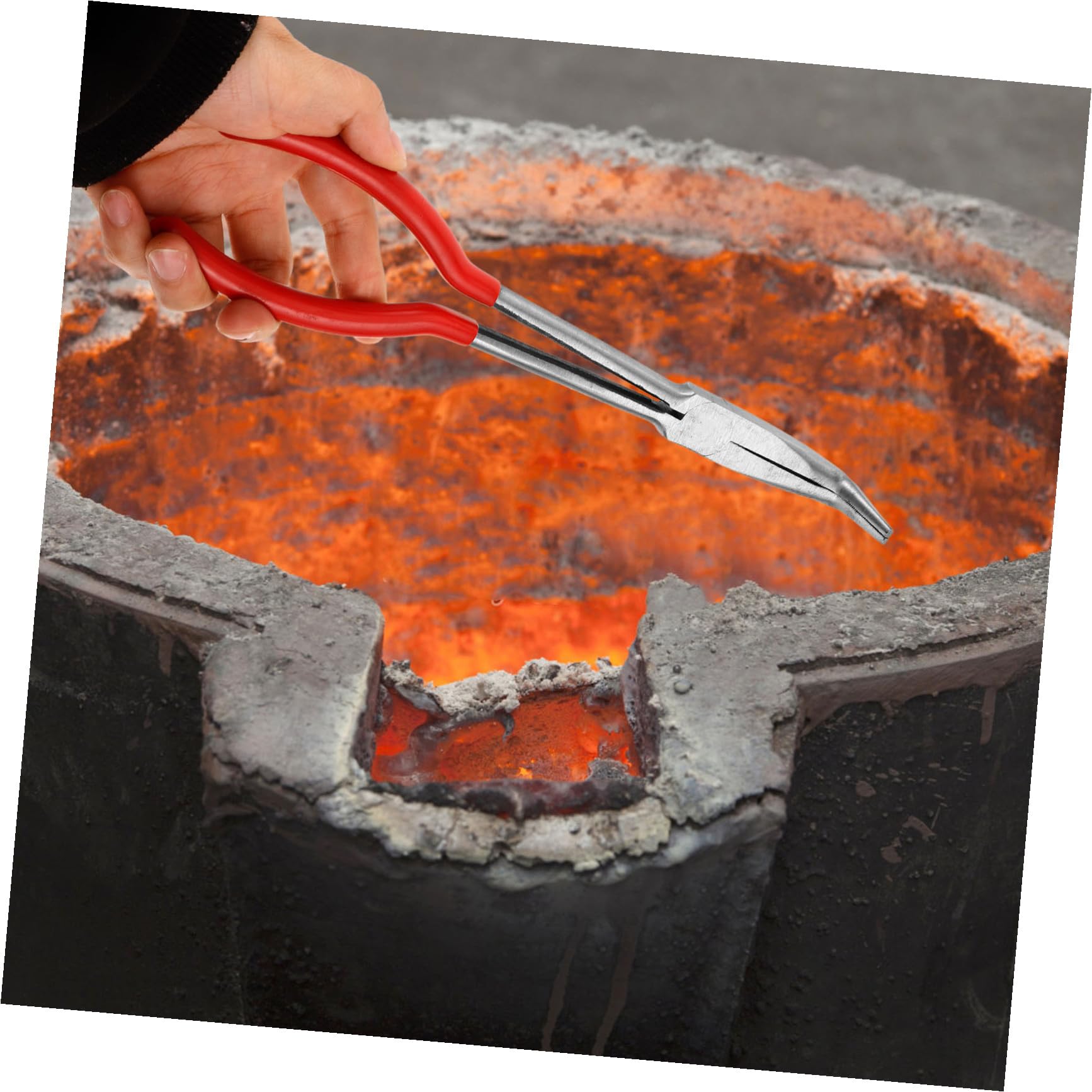 3pezzi Pinza Per Crucibile Da Pinza Per Strumento Professionale Per Laboratori e Resistente e Facile Da Usare