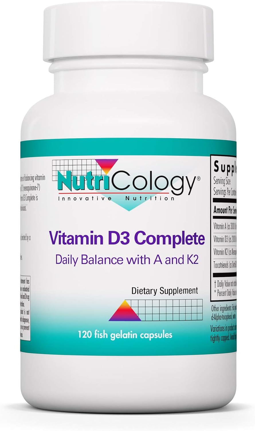 Nutricology Vitamin D3 Complete Daily Balance with