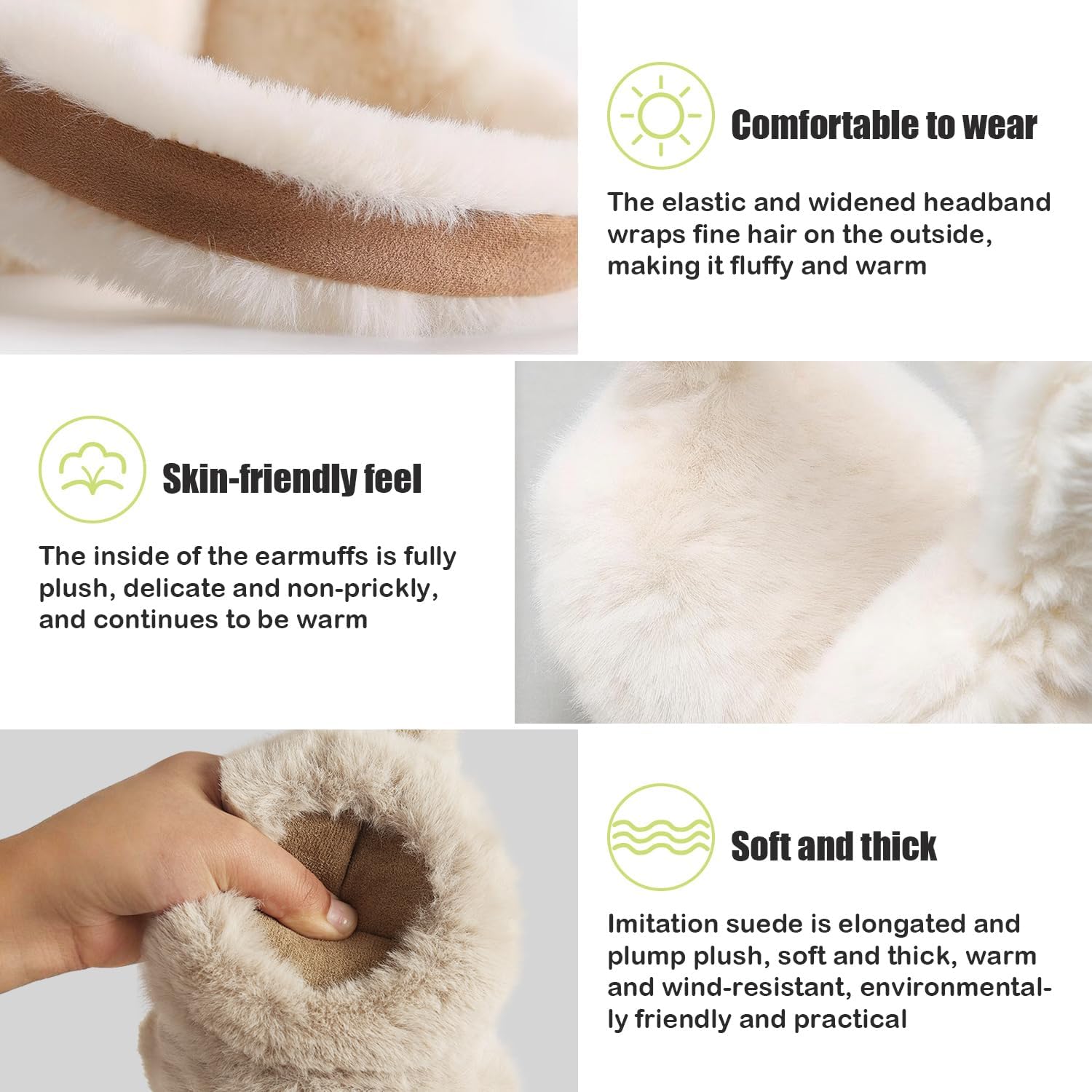Women Winter Ear Muffs Warm Earmuffs Ladies Foldable Ear Warmer
