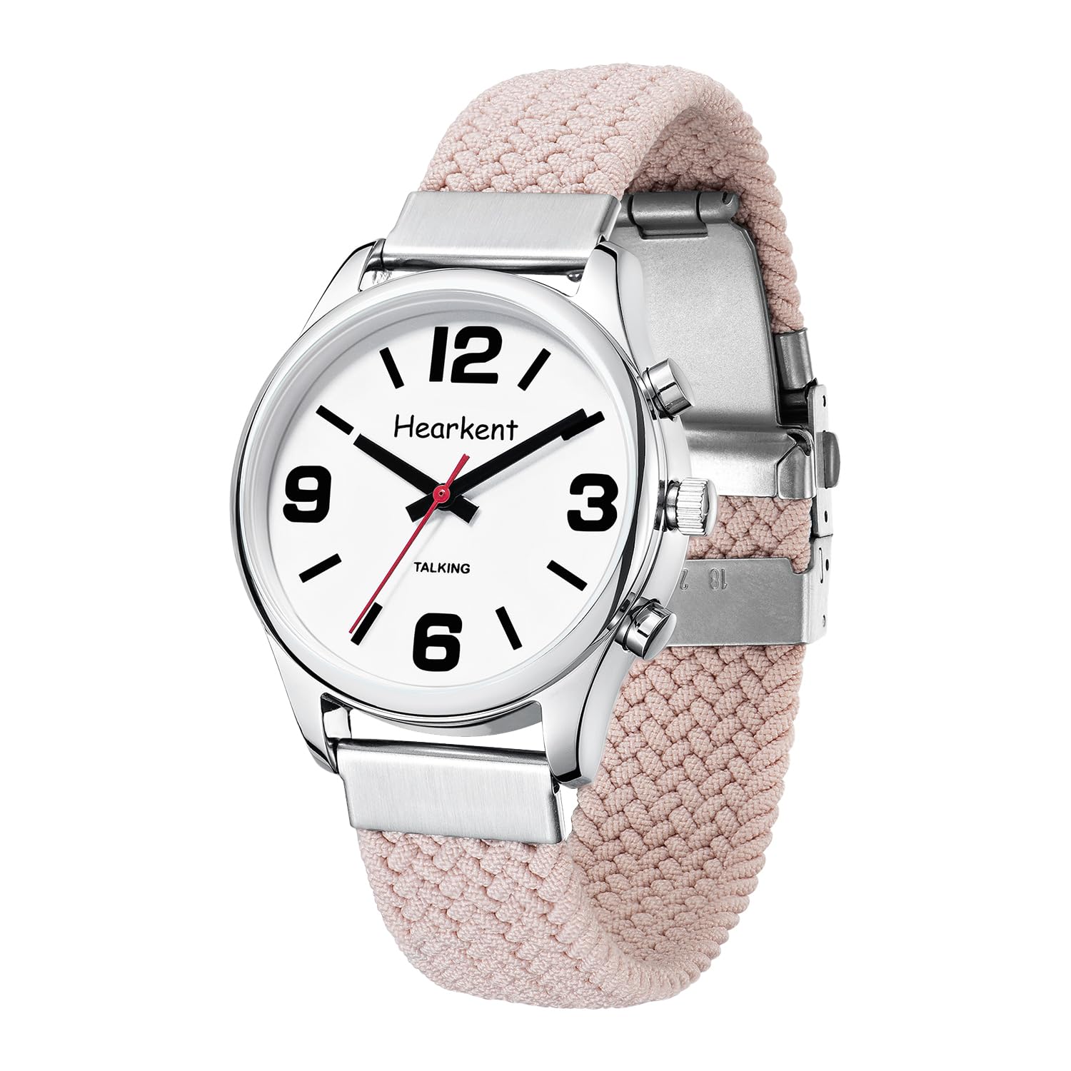 Orologio da donna con voce italiana e ampio display digitale Orologio adatto agli anziani con problemi di vista, ipovedenti, non vedenti o malati di Alzheimer Dotato di sveglia e cinturino in nylon