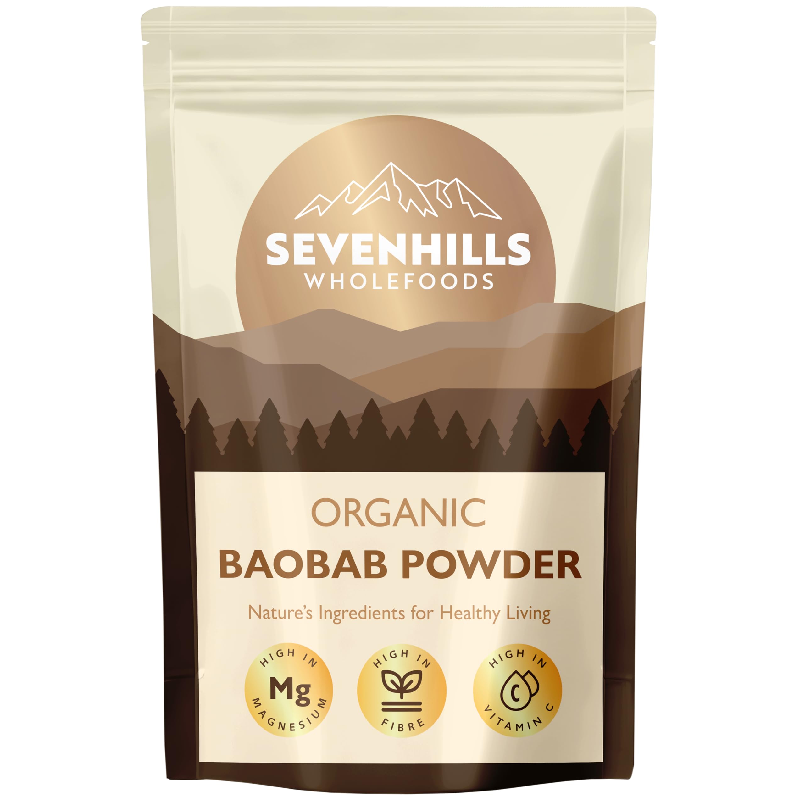Organic Baobab Powder, Wild-Harvested in Africa, 1kg