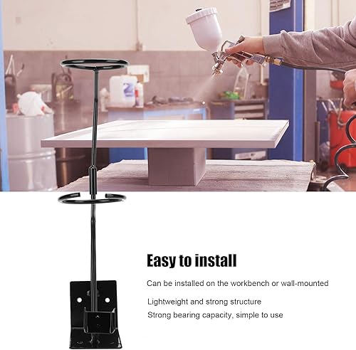 Miniatura 3 de Soporte para pistola de pintura y colador de pintura, soporte de pintura con doble función sostiene filtro de pintura y pistola pulverizadora,