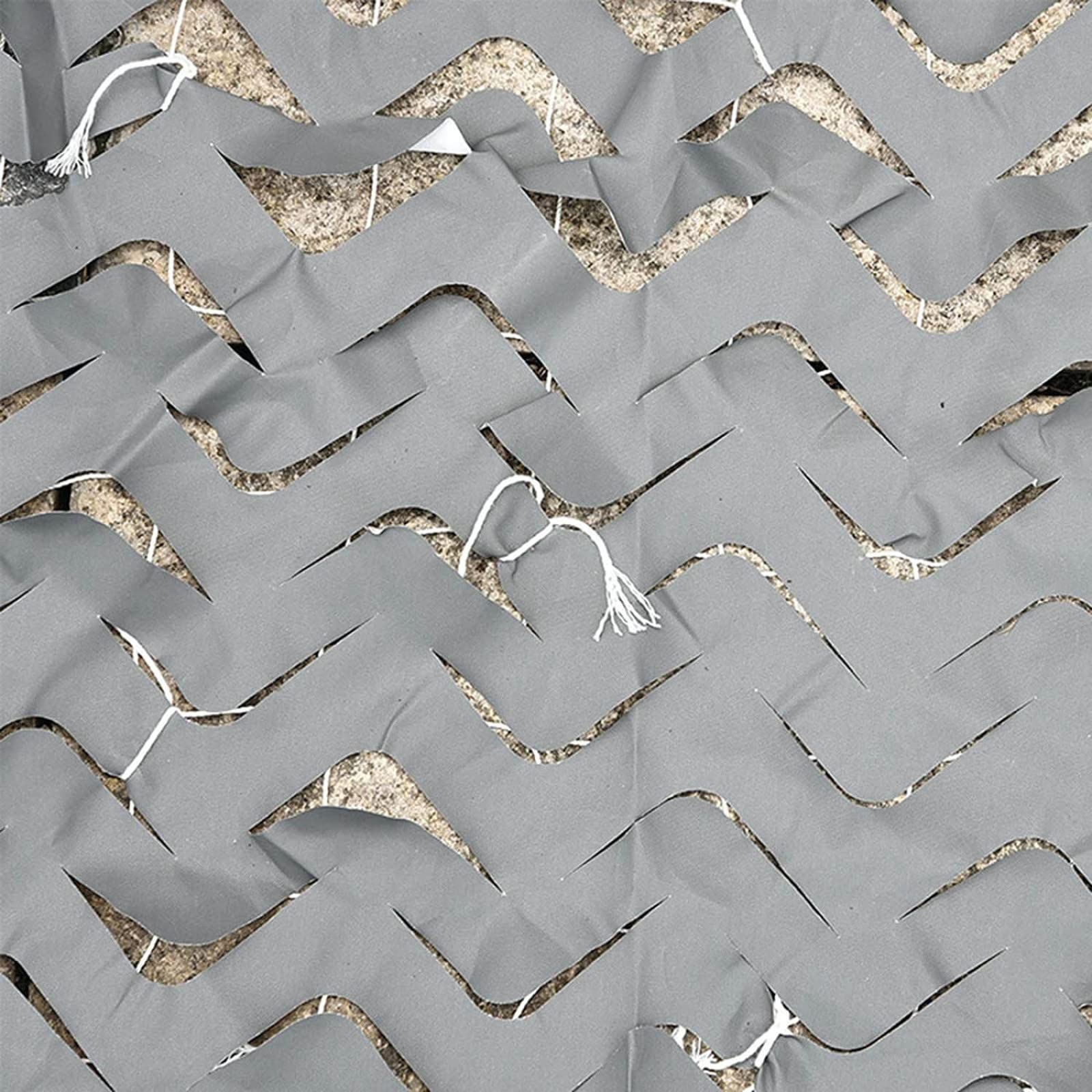 Red de camuflaje,malla de camuflaje gris, red de camuflaje portátil, toldo, caza, tiro, observación de animales, patio, invernadero, escena del juego, tamaño personalizable,Grey-5x6m(16.4x19.7ft)