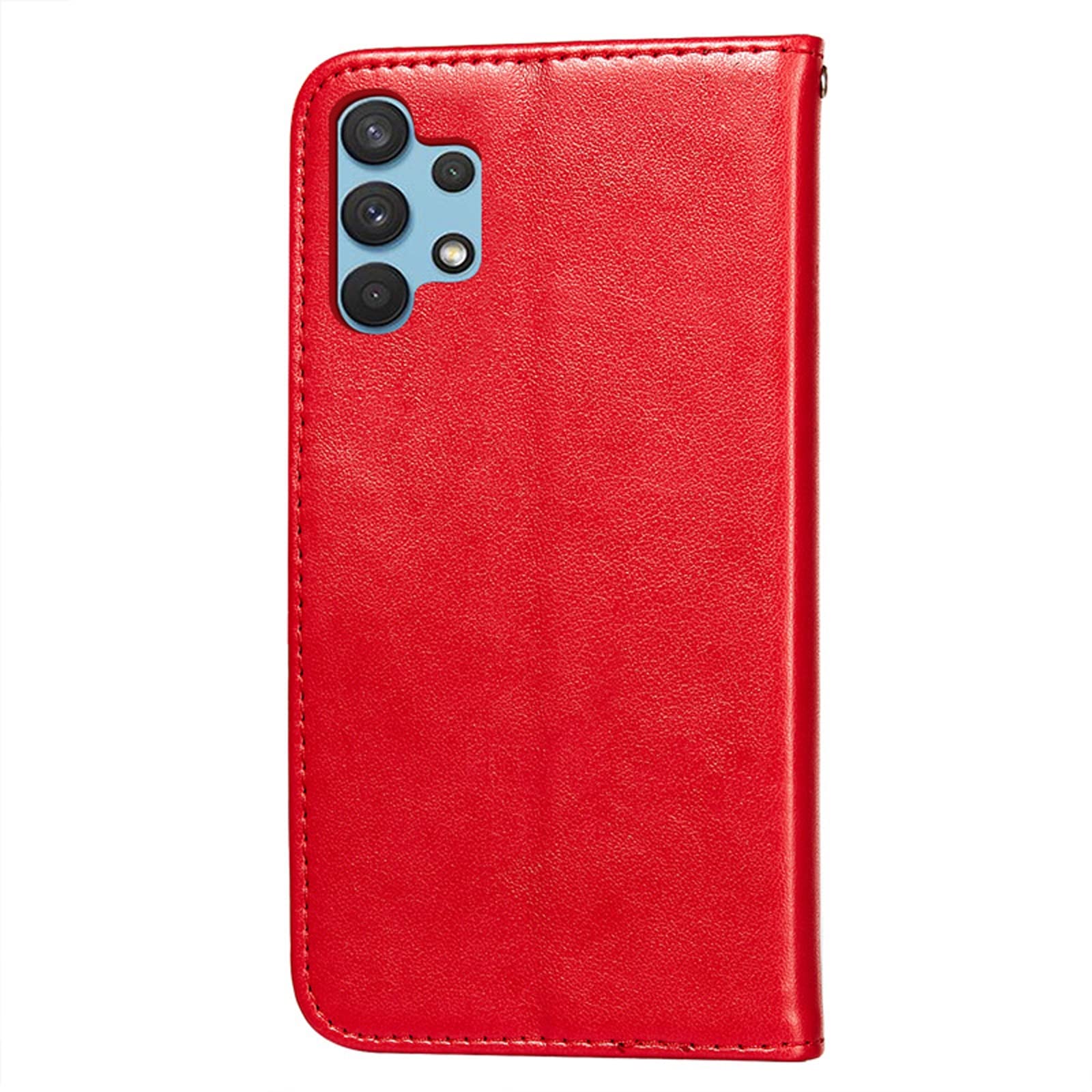 LTL Etui na telefon do iPhone 13 Mini/13/13 Pro/13 Pro Max, skórzane etui z klapką z przegródkami na karty, etui na telefon, magnetyczne zamknięcie, czerwone, 13pro max 6,7 cala