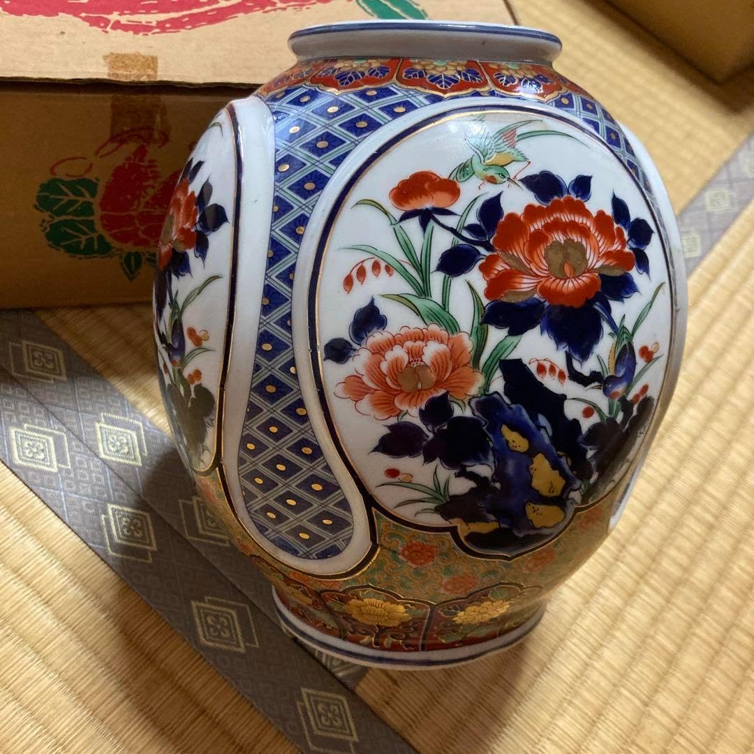 UT064 時代 UT064 時代 古伊万里 染付梅文 油壺 高11.5cm 重