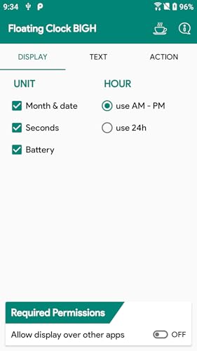 Floating Clock - AOD Clock