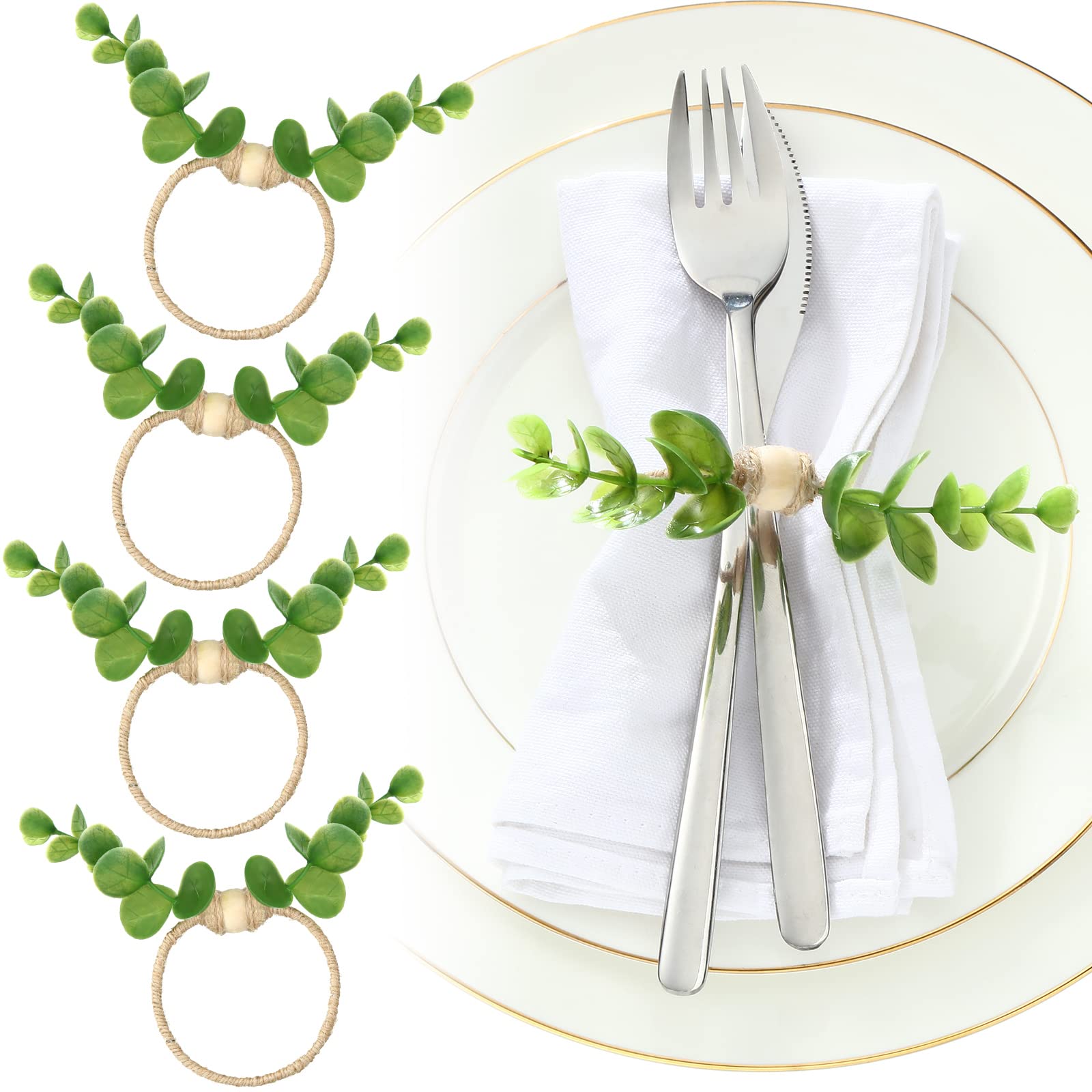 WINGFISH Napkin Rings for Dinning Table Decoration WINGFISH Napkin Rings for Dinning Table Decoration