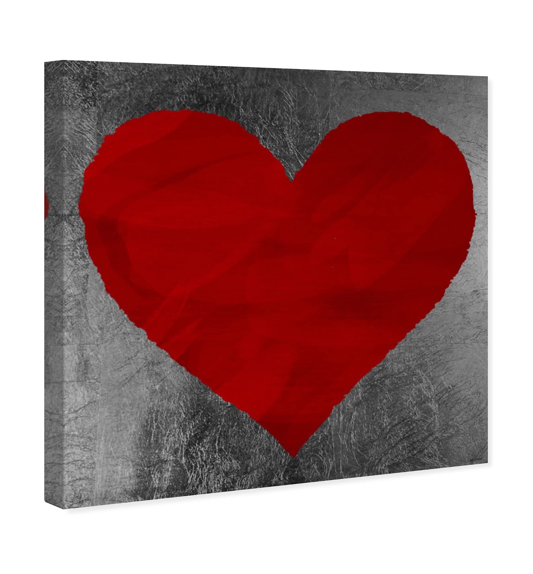 Oliver Gal Fashion And Glam Wall Art Canvas Prints Hearts Forever In Love Home Décor, 30" X 30", Stretched: Home