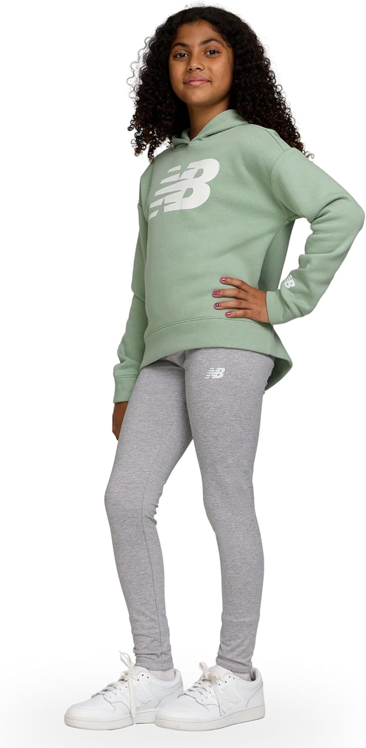 New Balance Girls Athletic 2 Piece – Pullover Hoodie & Fleece-Lined Leggings Sweatsuit Set, Soft Performance Activewear - Image 2