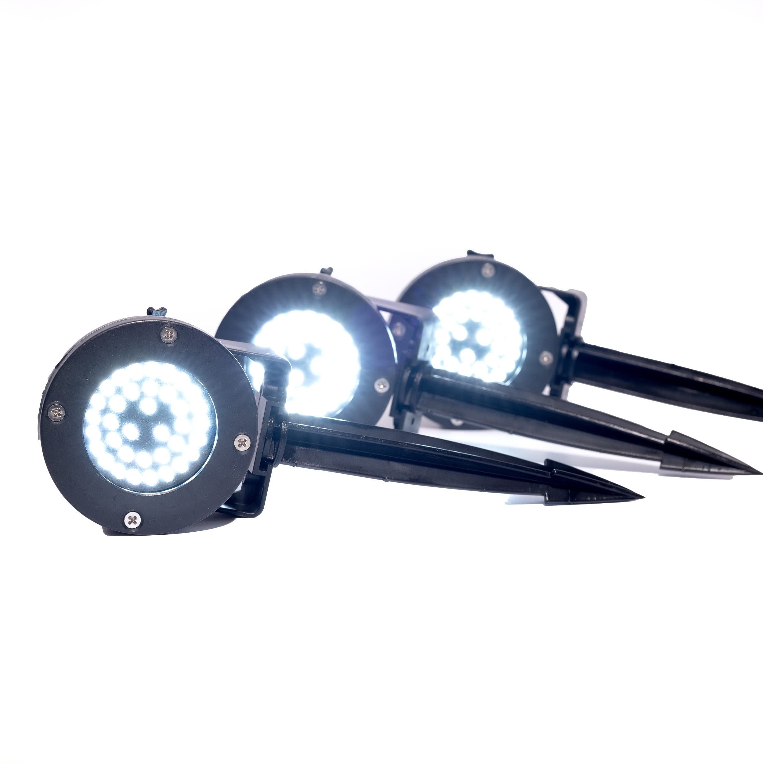 Jebao - Set di 3 luci LED per laghetto e patio da giardino, 12 V, LED x 36