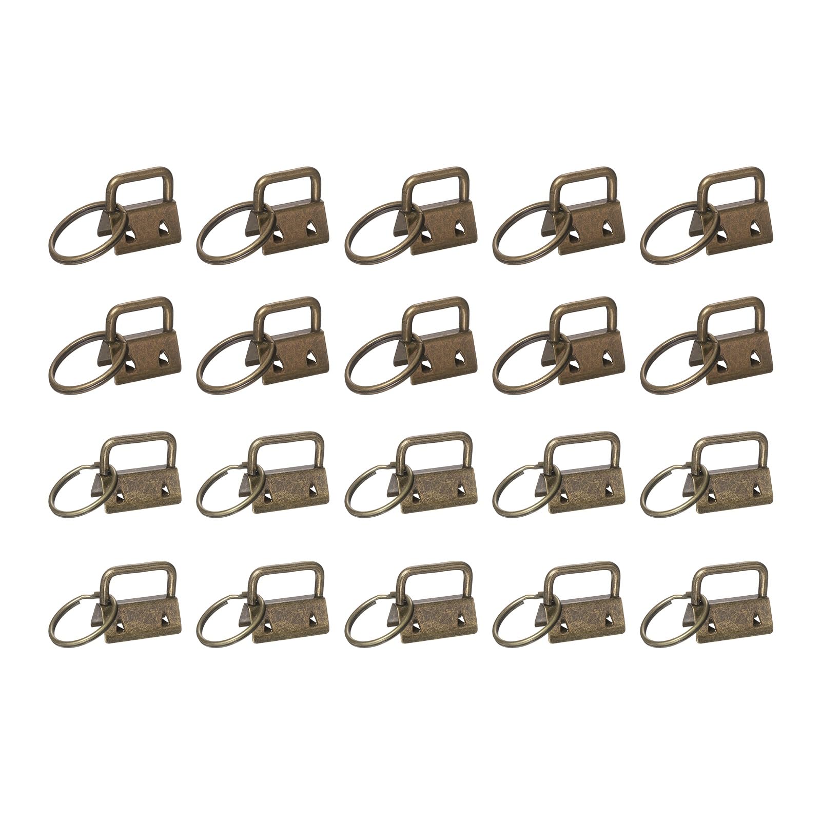 Fermoirs poignet avec porte-clés bronze pour cordon cordonnet sac et dragonne DIY