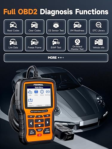 Miniatura 6 de FOXWELL NT510 Elite OBD2 Scanner fit for Porsche Diagnostic Tool, Full System Bi-Directional Control Code Reader with All Reset Services, Oil Reset