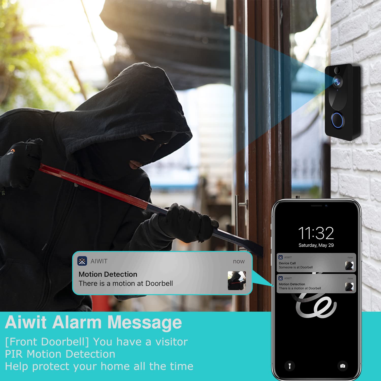 Ezviz HP7, 2K Smart Home Video deurtelefoon