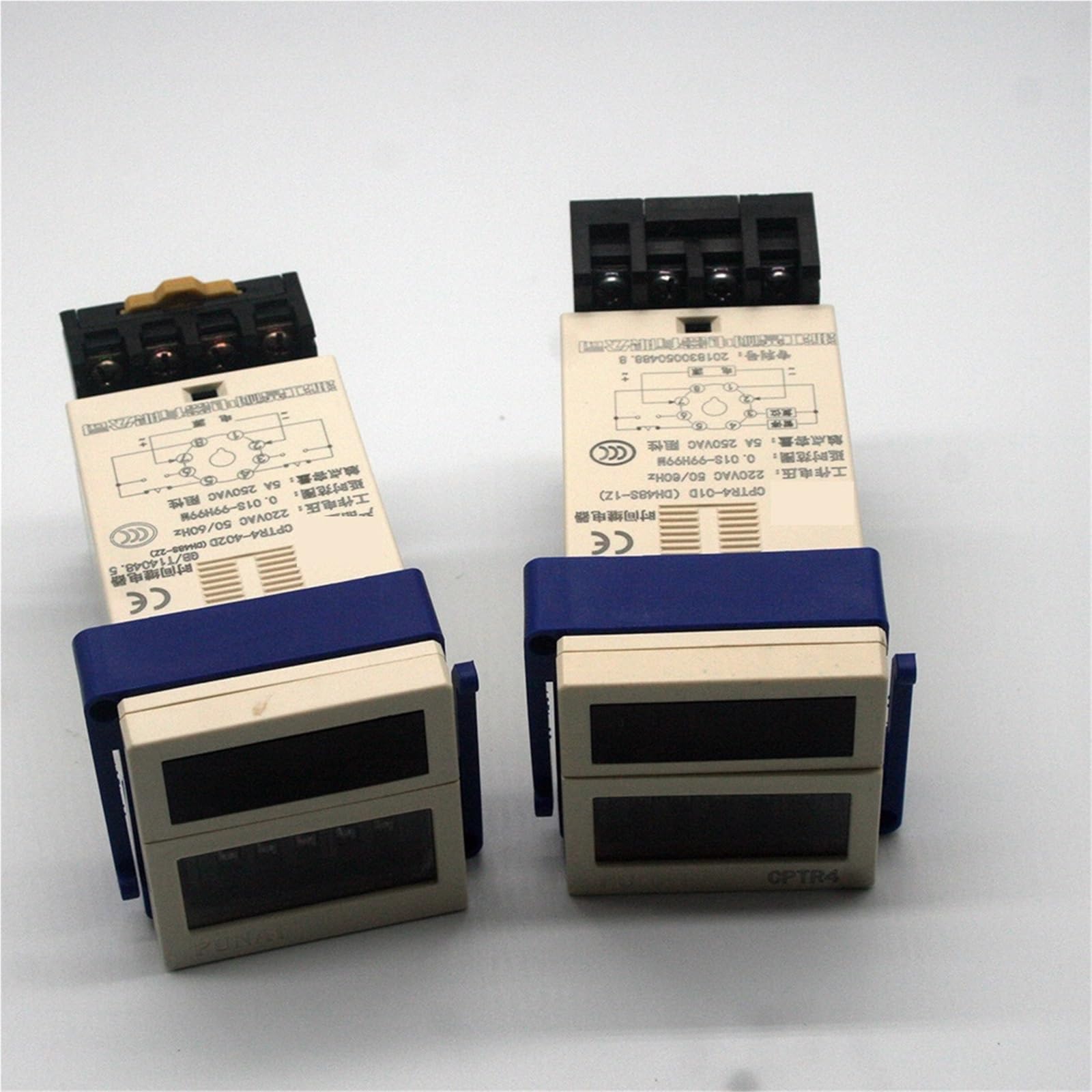 DH48S-1Z LED Digital Temporizador programable Interruptor de relé de Tiempo DH48-2Z 0,01 S-99H99M Carril DIN AC110V 220V DC 12V 24V Base de Enchufe(DH48S-2Z,DC24V)