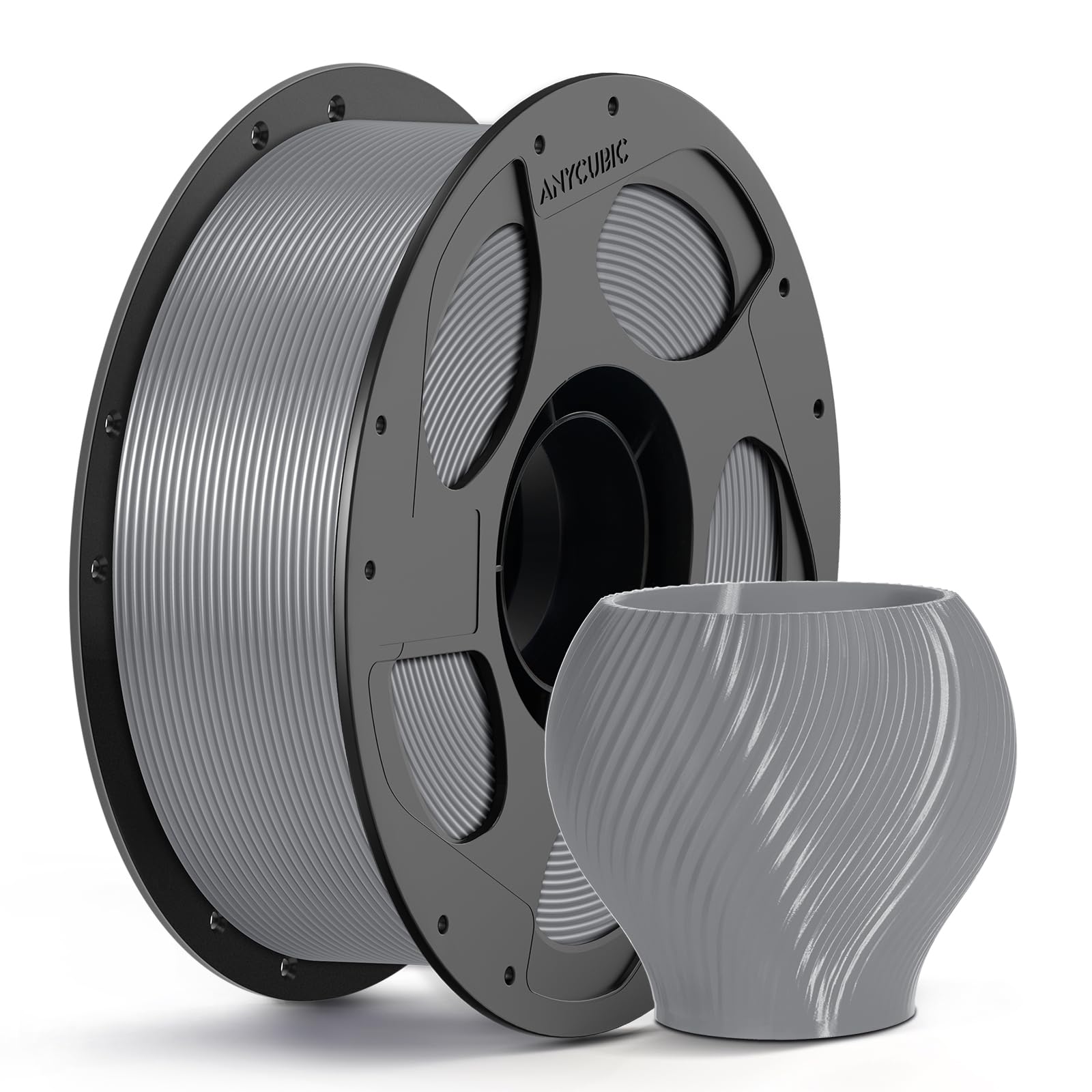 ANYCUBIC PETG Filament 1.75mm, 1KG Reusable Spool, Grey
