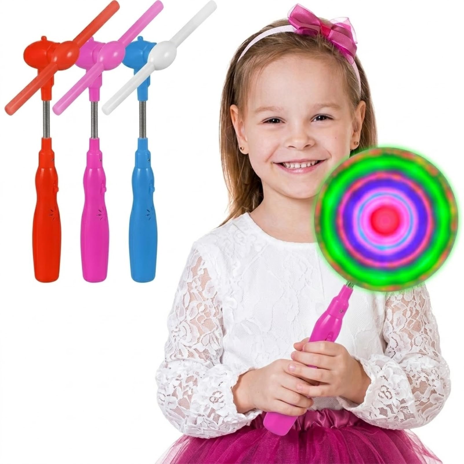 Amazon.com: Toyvian LED Light Up Windmill Wand Toys for Kids 3 Pcs