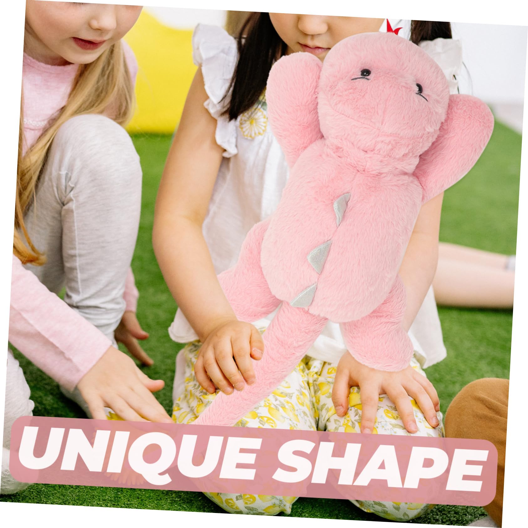 Dinosaurio de Peluche Rosa de Felpa y Algodón PP, Juguete