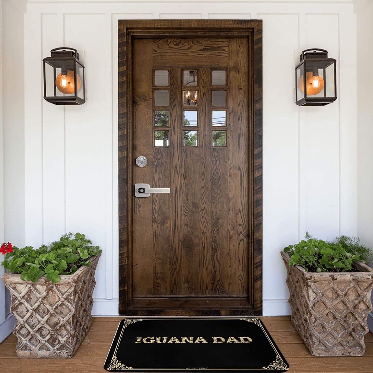 Personalized Welcome Mat Iguana Dad Doormat Gaming Room Accessories Gifts for Home Decor (Color : Colour, Size : 50X80CM), BCPTPOLOO-COLOUR-50X80CM image 5