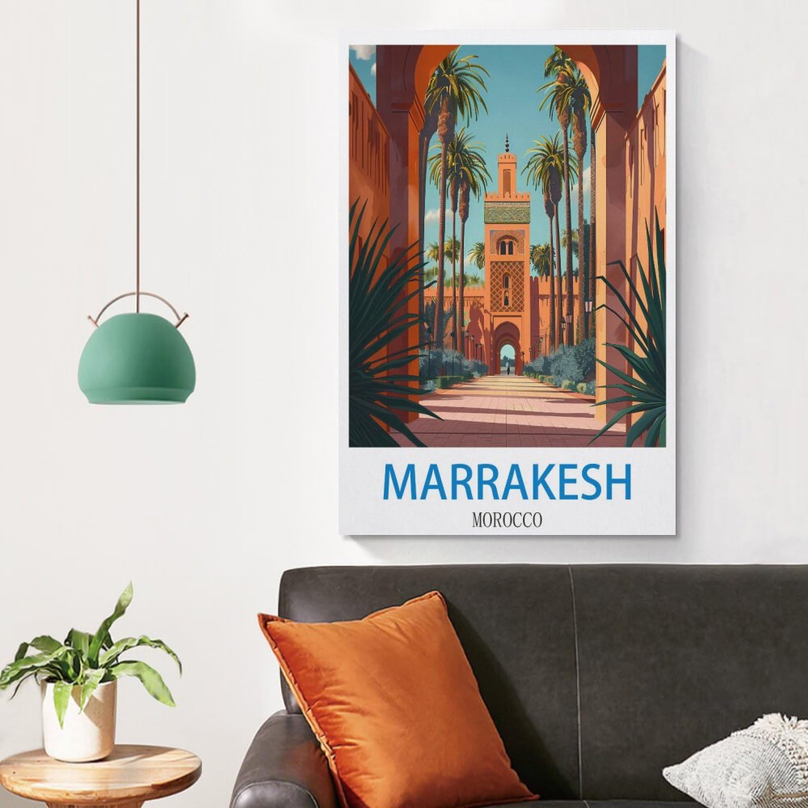 RMLKS Poster de voyage vintage Marrakech Maroc pour décoration murale RMLKS Poster de voyage vintage Marrakech Maroc pour décoration murale