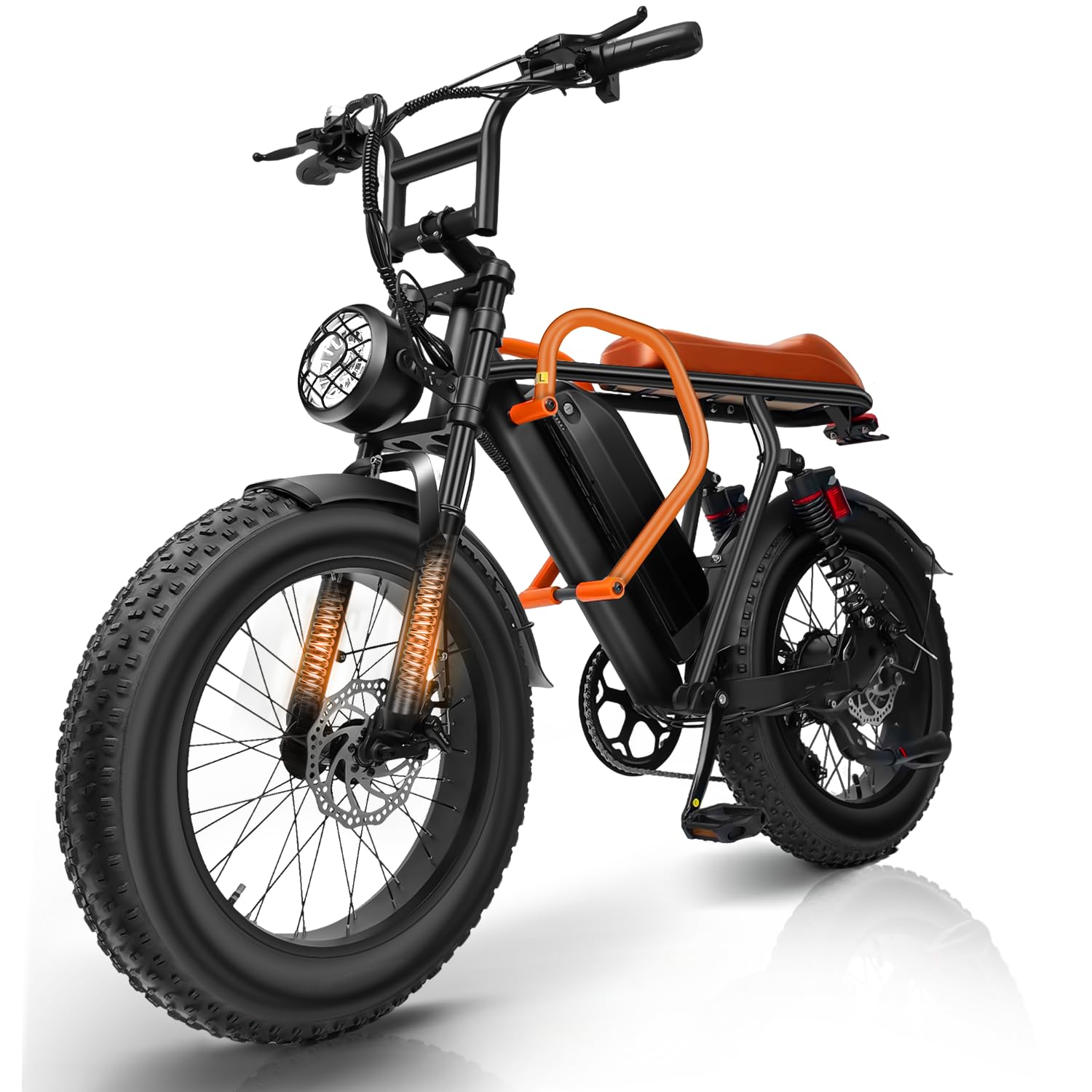 Electric Bike for Adults,14"/26" Ebike Removable Battery,Commuting Ebikes,Multi-Stage Shock Absorption System,20MPH,20+ Miles(MAX),UL 2849 Certified