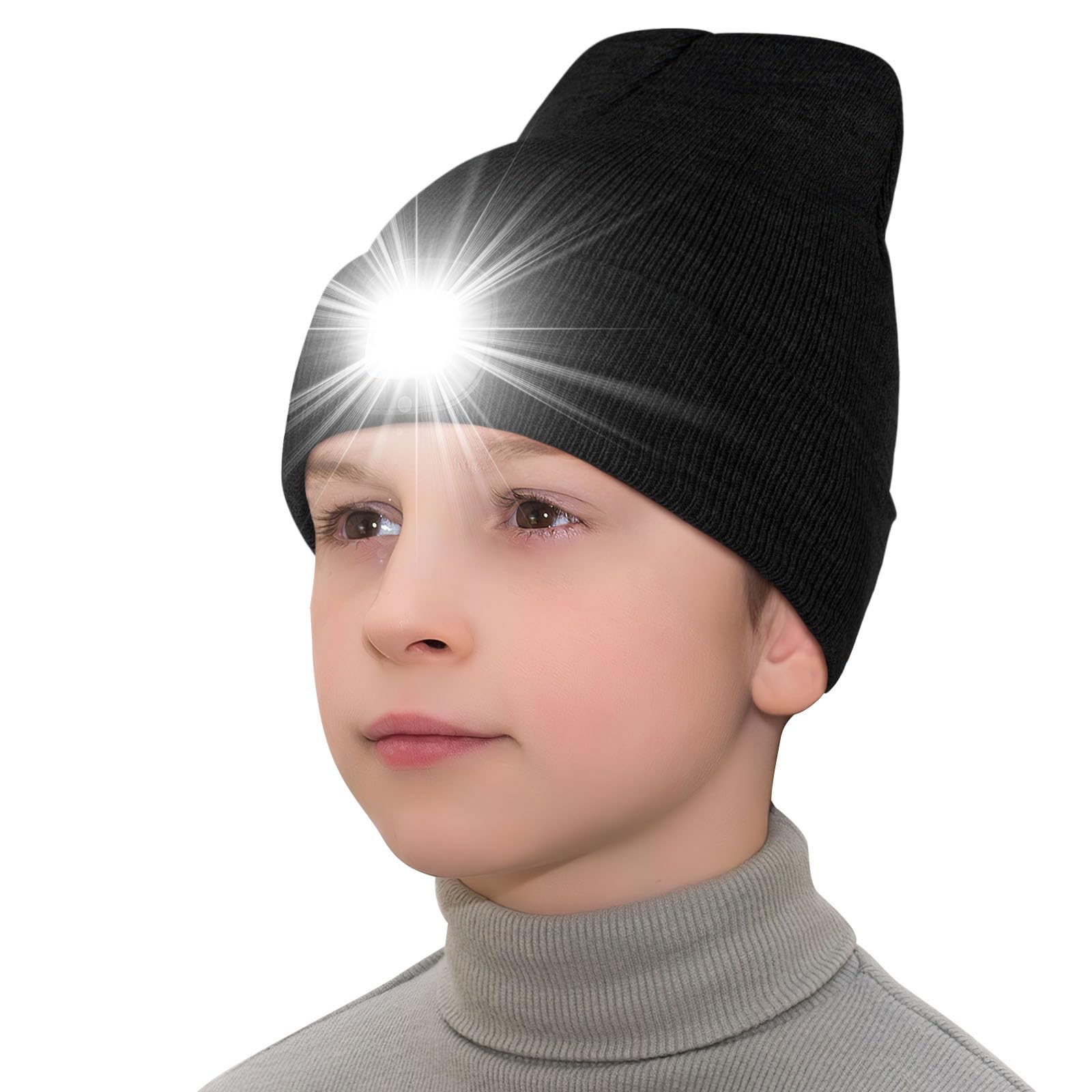 DanoltGifts for Women Men Hat with LED Light Hat Men's Winter Headlamp LED Rechargeable Personalised Gifts for Mum Dad