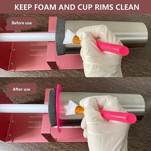 Miniatura 4 de SECOPIN Protectores de vaso para llantas epoxi, suministros de fabricación de vasos, inserto de silicona para girador de vaso, escudo de aerosol de