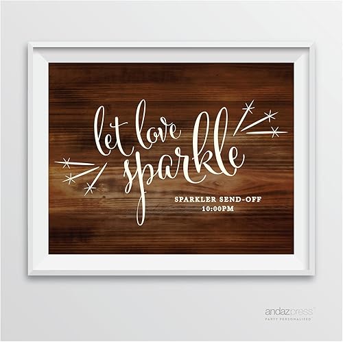 Miniatura 15 de Andaz Press Letreros para fiesta de boda, impresión de madera rústica, 8.5 x 11 pulgadas, The Hangover Only Lasts a Day But the Memories Last a