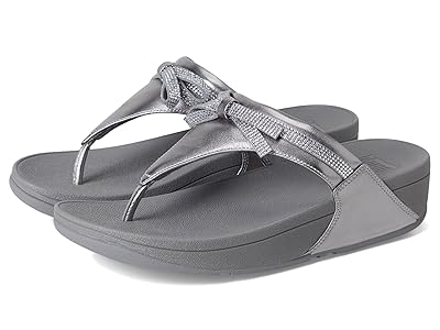 FitFlop Lulu Glitz-bow Leather Toe-post Sandals Women