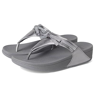 FitFlop Lulu Glitz bow Leather Toe post Sandals Women