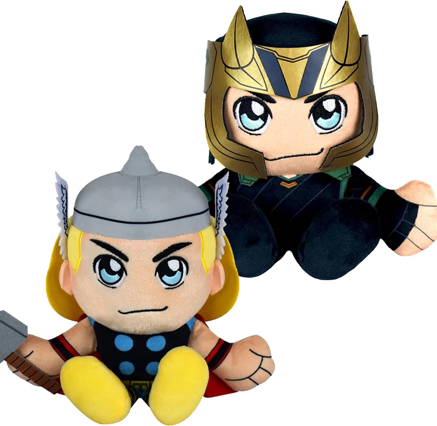 Bleacher Creatures Marvel Kuricha Bundle: Loki and Thor Kuricha Plushies