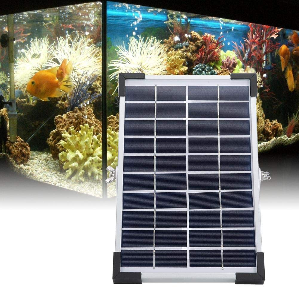 Suntop Pompa Solare, Kit Pompa ad Ossigeno con Pannello Solare da Giardino, Solar-Potere Pompa Acquario, Sistemi di Circolazione per Acquario/Stagno