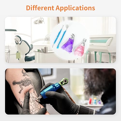 Miniatura 6 de Annhua Película de barrera para cinta de barrera dental, cinta de tatuaje, hojas de barreras desechables de 4 x 6 pulgadas con caja dispensadora