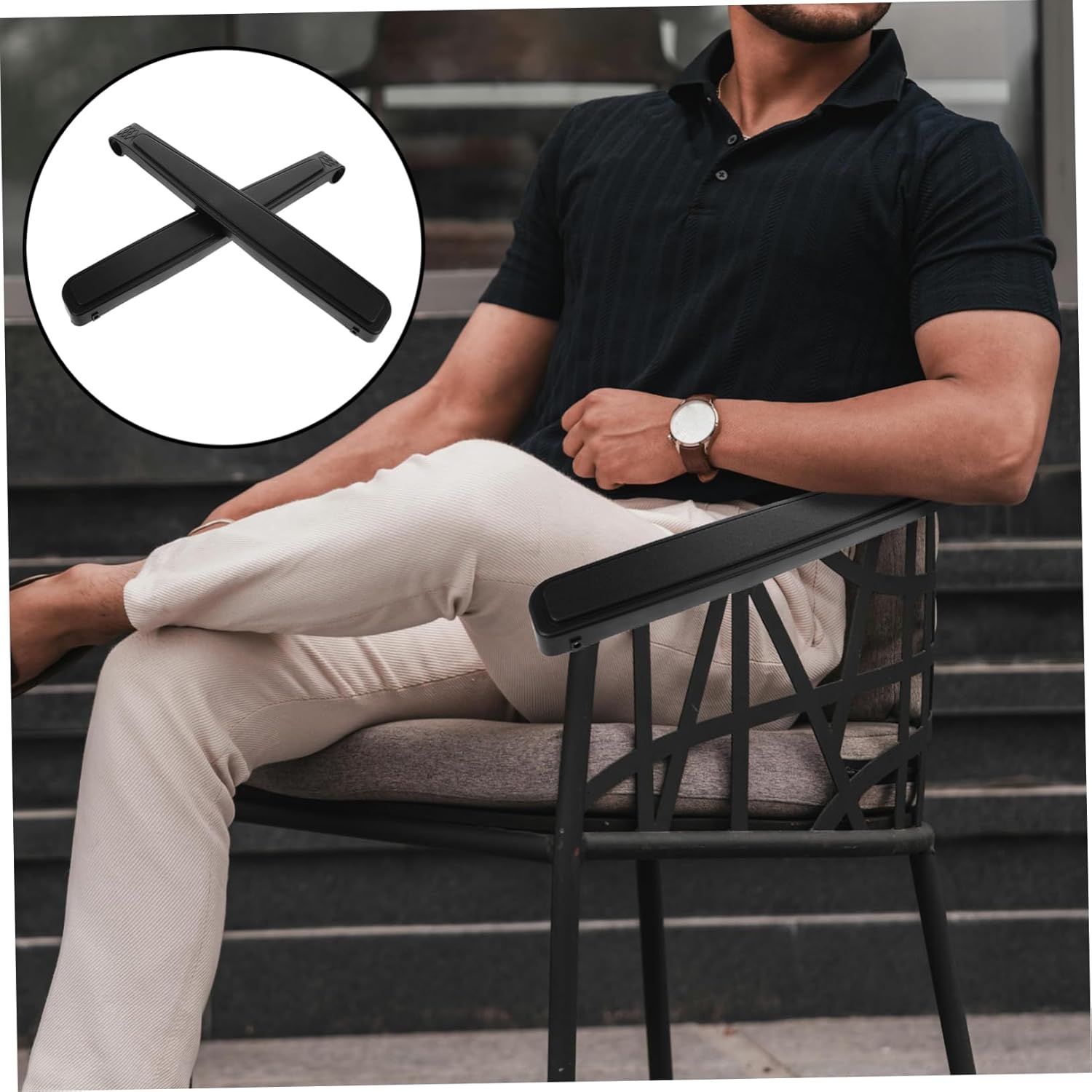 UPKOCH 1pair Armrest Replacement Pad for Folding Chairs Weather-Resistant Cushions for Beach Camping Outdoor Use Lightweight Armrest Support for Recliners and Folding Chairs