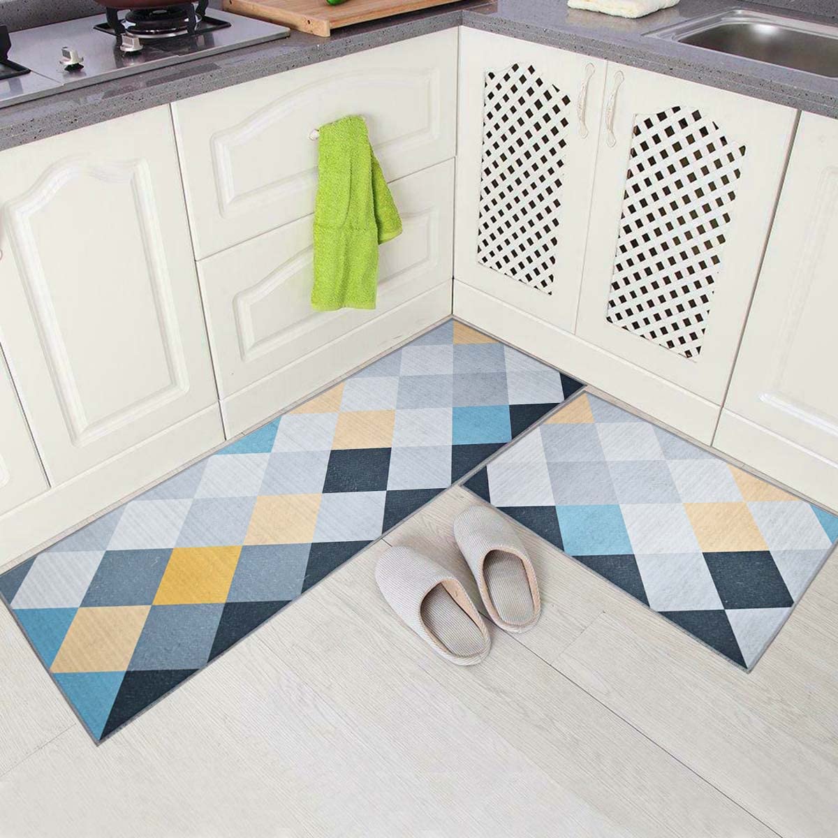 ishro home Anti-Skid Washable Multi Purpose Mat & Runner Set (18x54 & 17x26 Inches) Combo of 2 Pieces ||Tower (B09BNM5RCS) Amazon Price History, Amazon Price Tracker