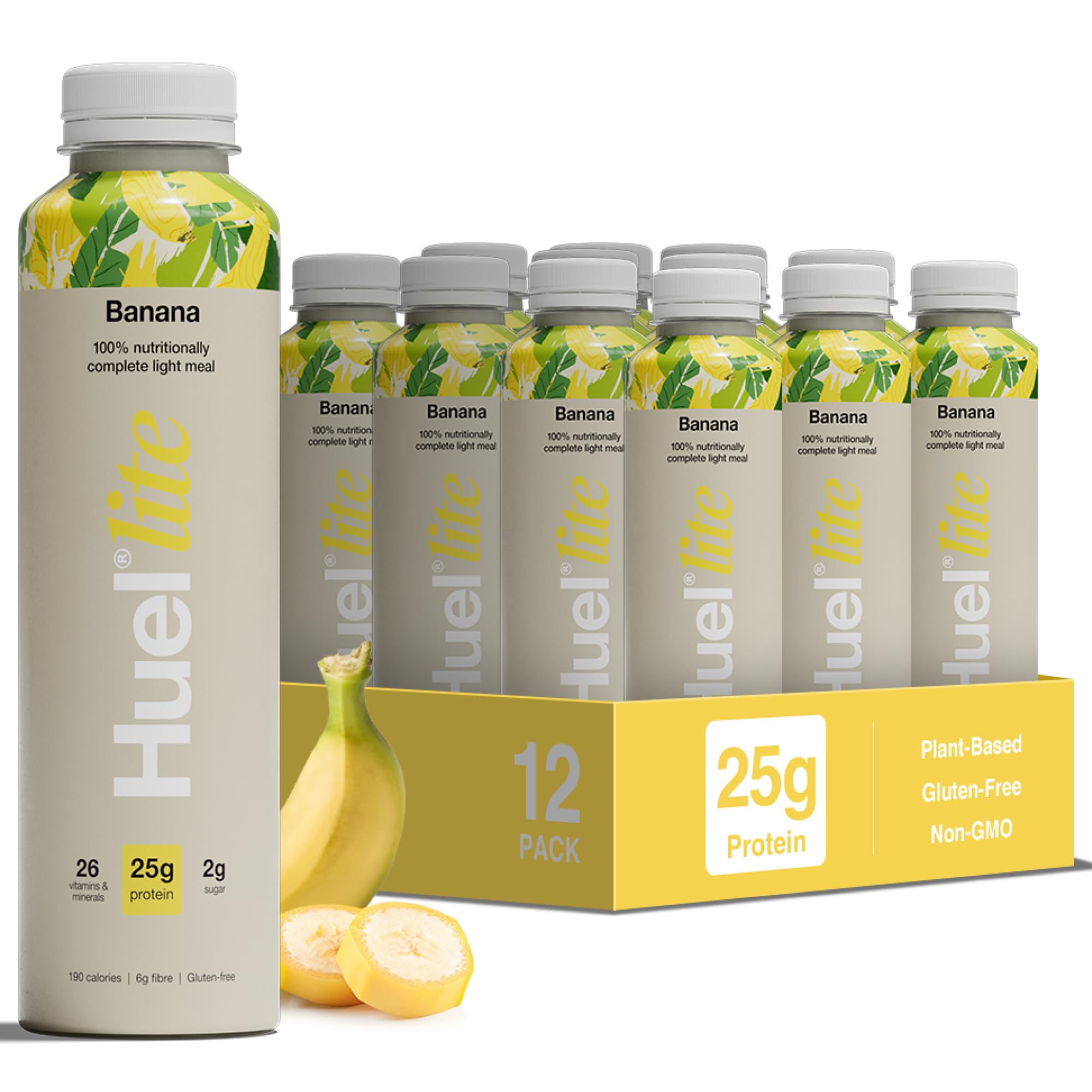 Huel Lite Ready-to-Drink | 12x500ml 25g Protein | Banana