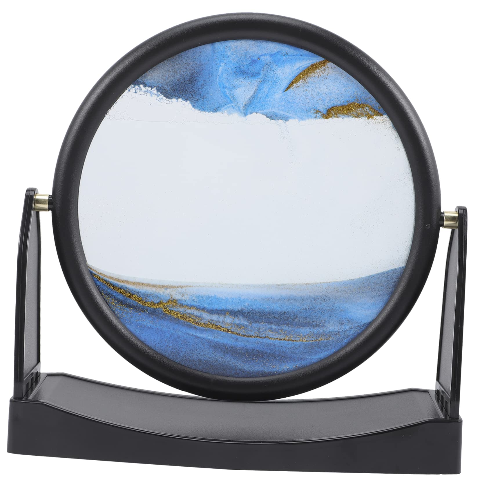 Toddmomy Peinture de Sable Mouvante, Ornement de Bureau, Base Rotative