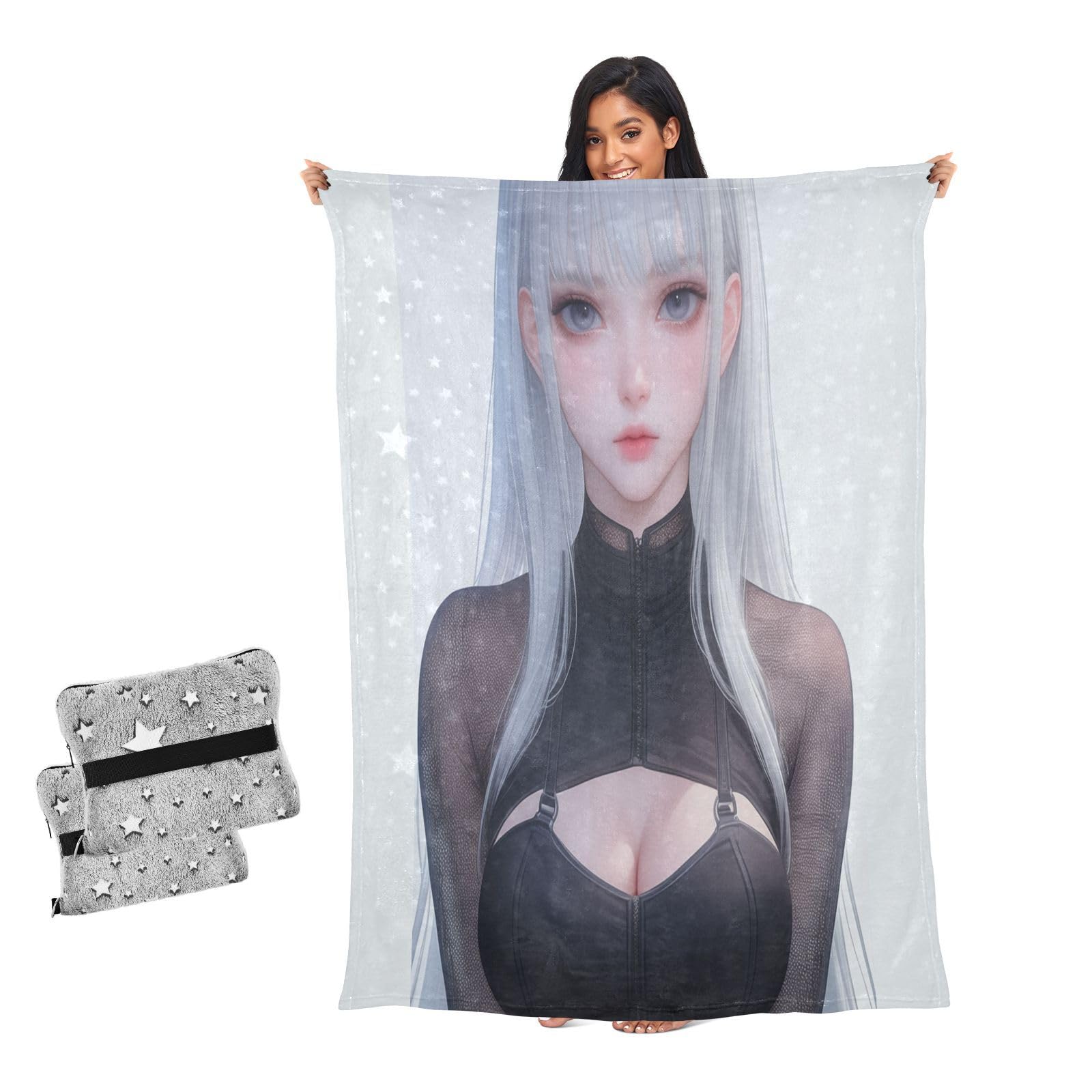 Manta de pelo gris 3D suave antipelusas para proteger sillones y sofás del frío