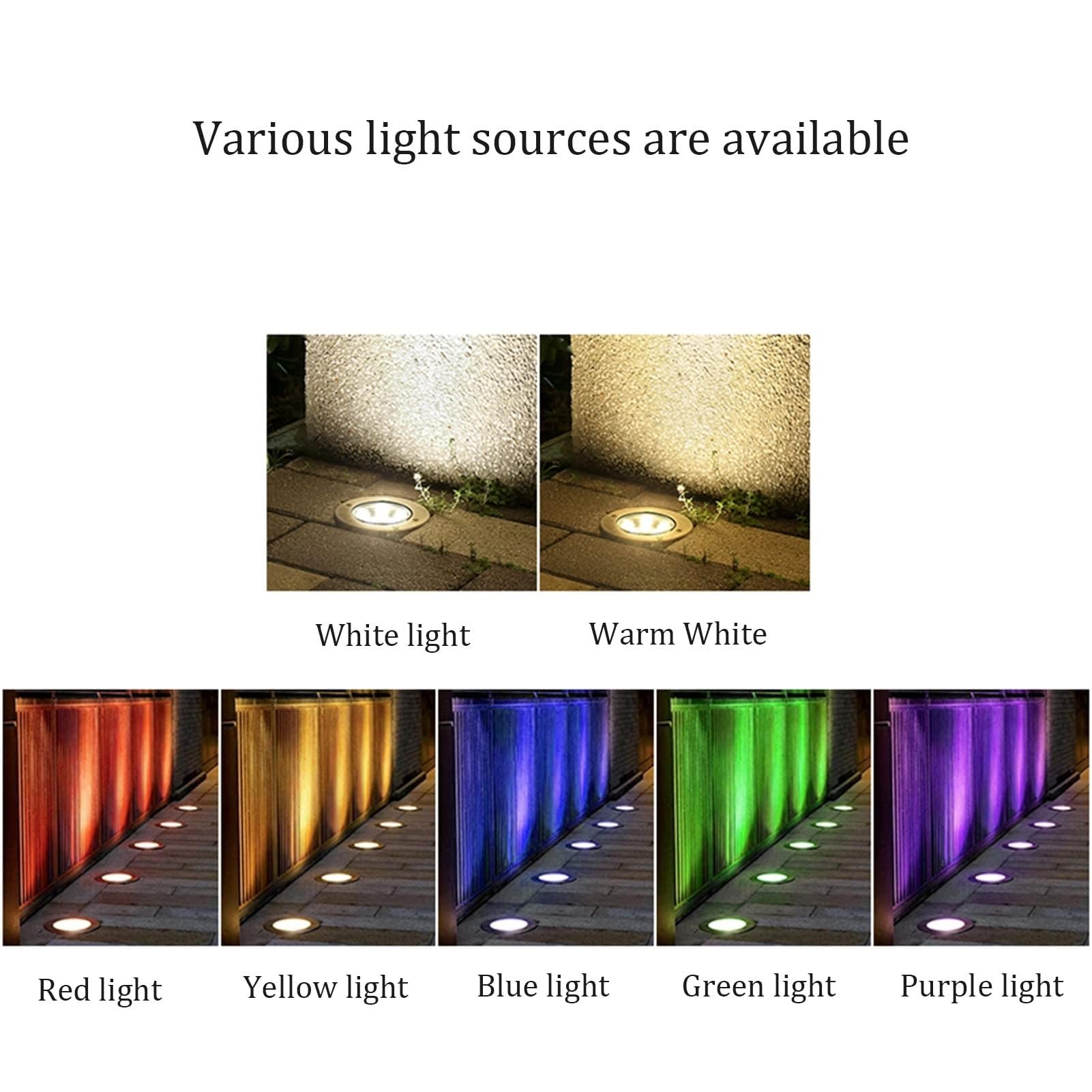 Lampa krajobrazowa LED, 2 wodoszczelne, wpuszczane reflektory LED, okrągła lampa do ogrodu, na taras, do oświetlenia chodnika, IP65, dekoracyjne oświetlenie krajobrazu (żółta 1 W DC 24 V)