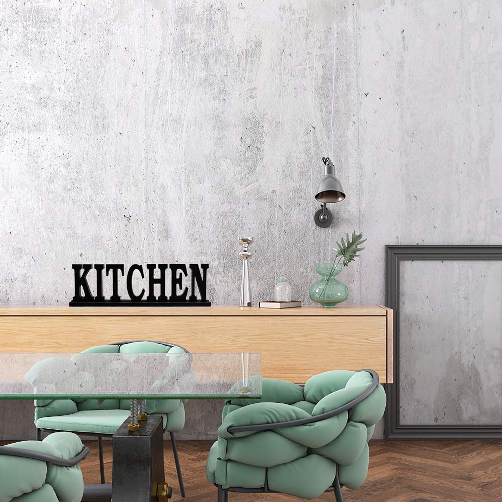 Morning View Wood Kitchen Signs Black Kitchen Decor, Wooden Kitchen