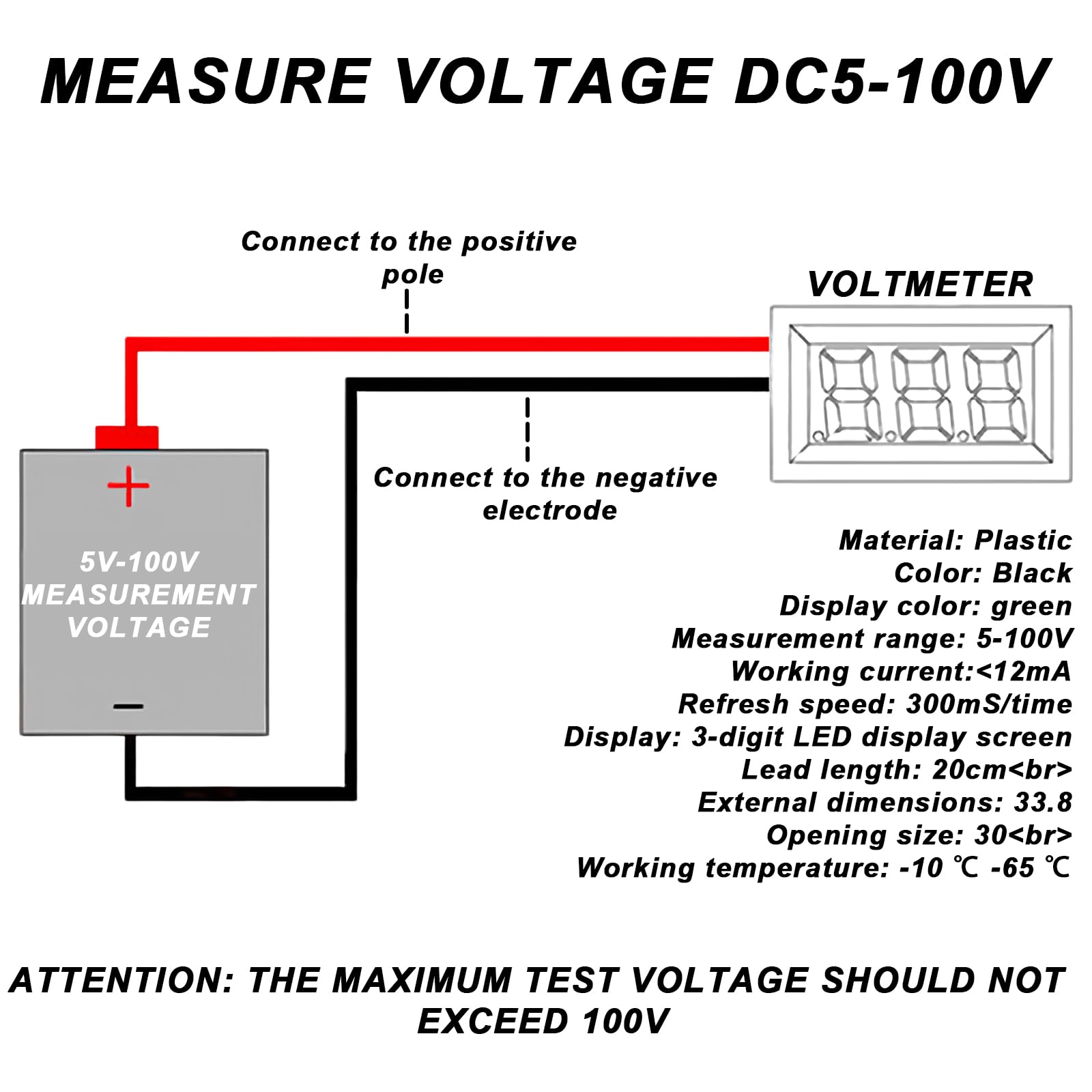 DISPLAY DIGITALE TENSIONE e corrente per pacco batteria 2 colori 4