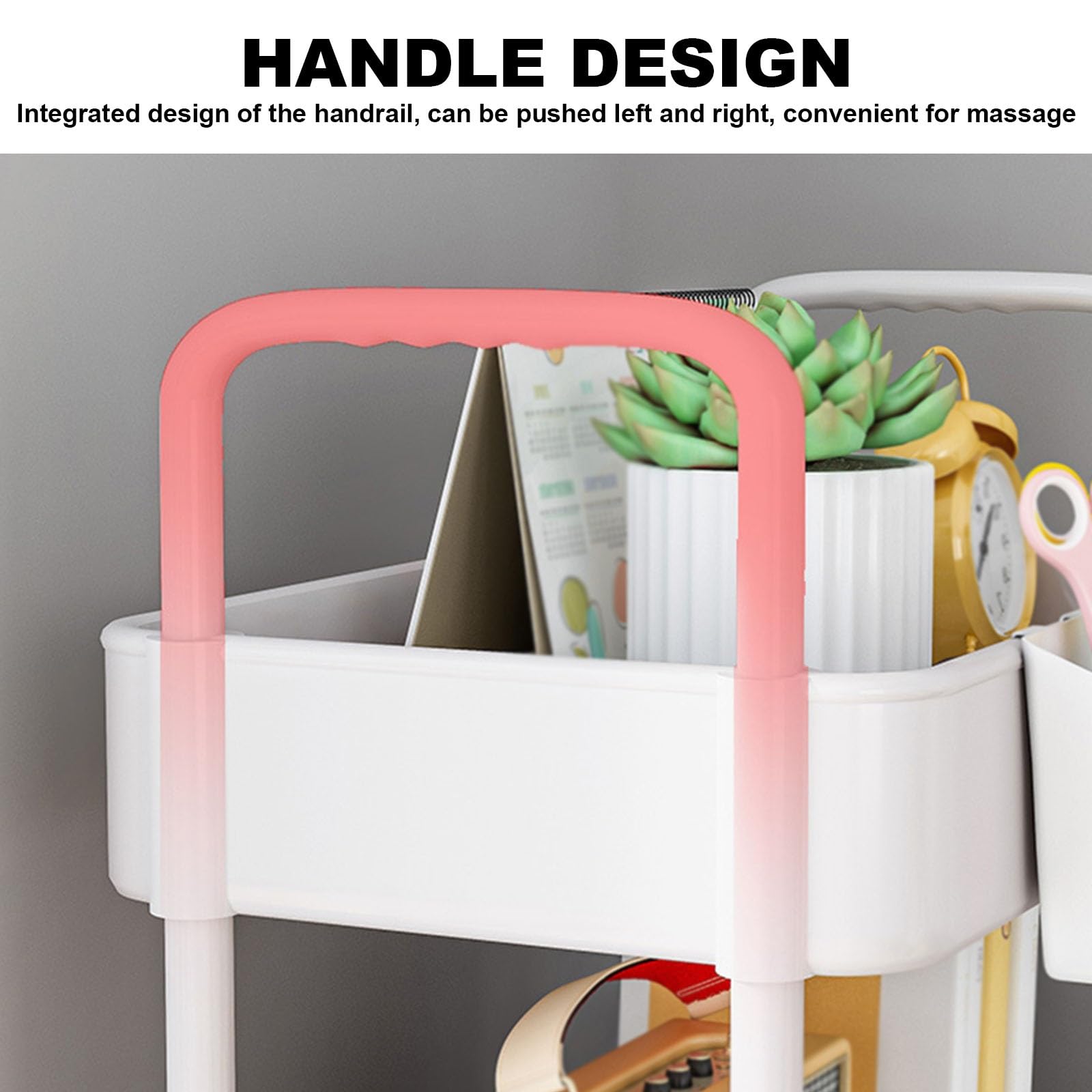 Carrello multifunzione con ruote a 3 ripiani, per cucina, soggiorno, ufficio, colore nero, facile da spostare, elegante e versatile