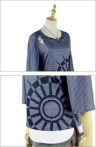 Miniatura 5 de Weixu Disfraz de anime Rantaro Amami Cosplay traje uniforme traje Halloween camiseta pantalones conjunto completo con collar