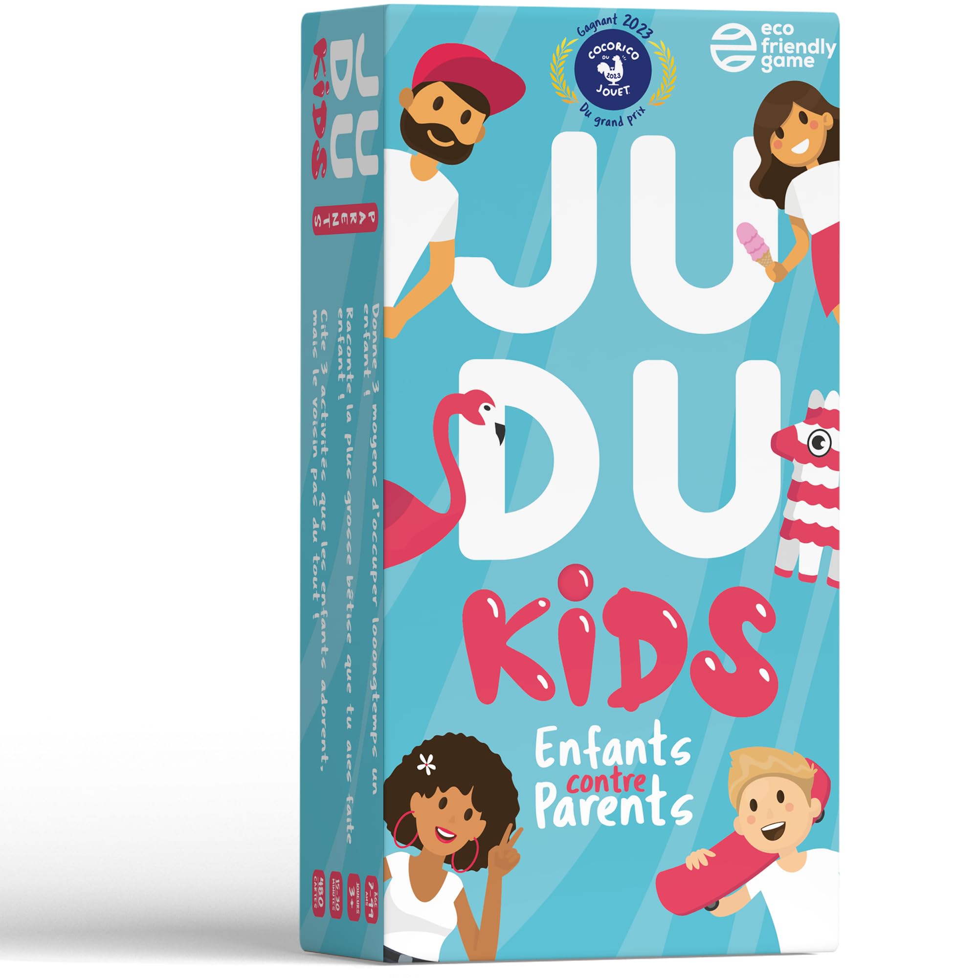 ATM Gaming JUDUKIDS - Board Games - The Hilarious Family Game - Questions and Challenges to Learn More About Parents or Children! Card Game for Children and Parents