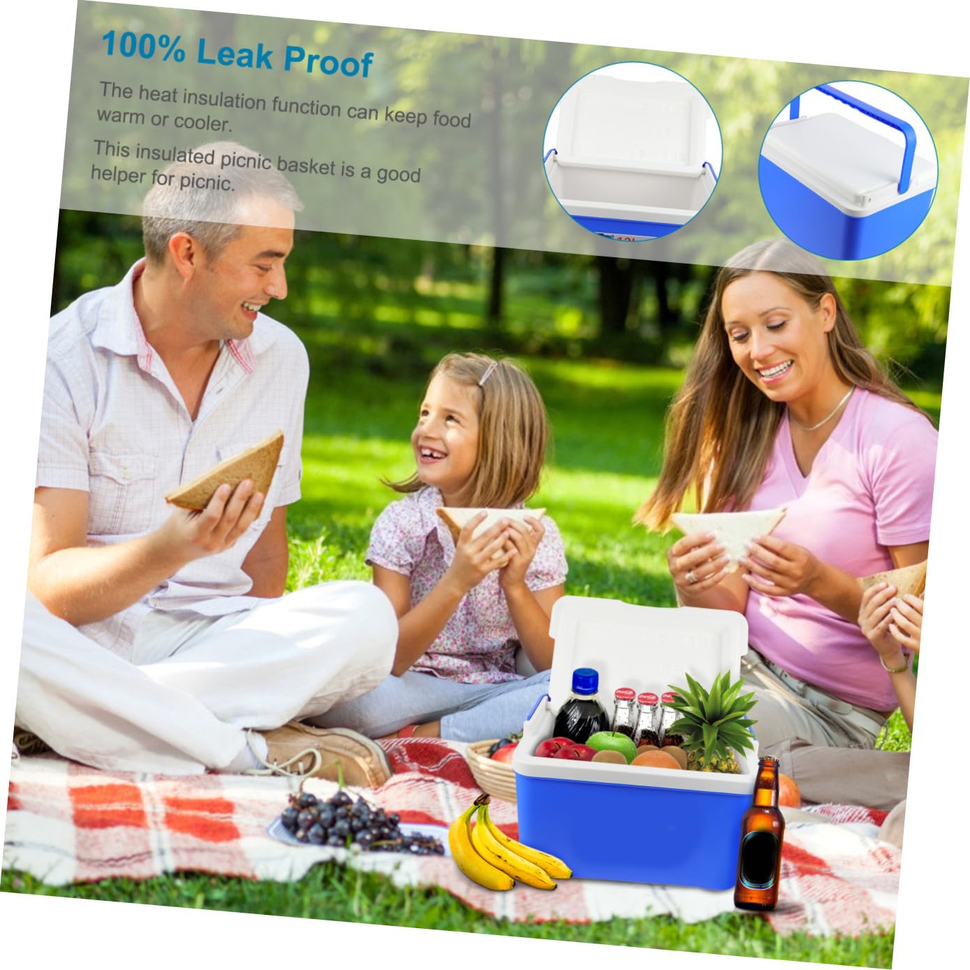 BESPORTBLE Incubadora Portátil De Camping Cesta Nevera para Picnic con Capacidad para Reparto De Alimentos Excursiones Día