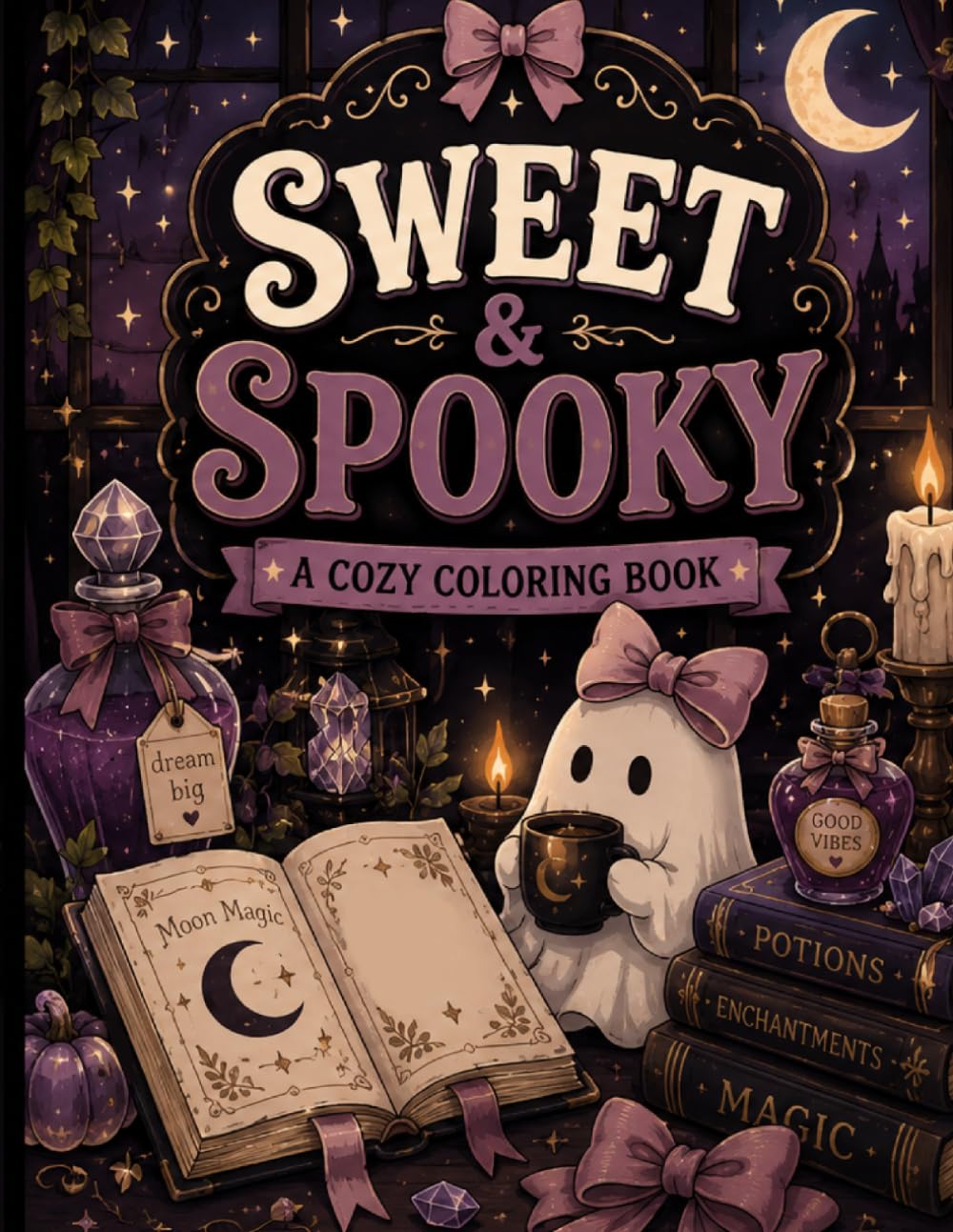 Sweet and Spooky: A Cozy Coloring Book