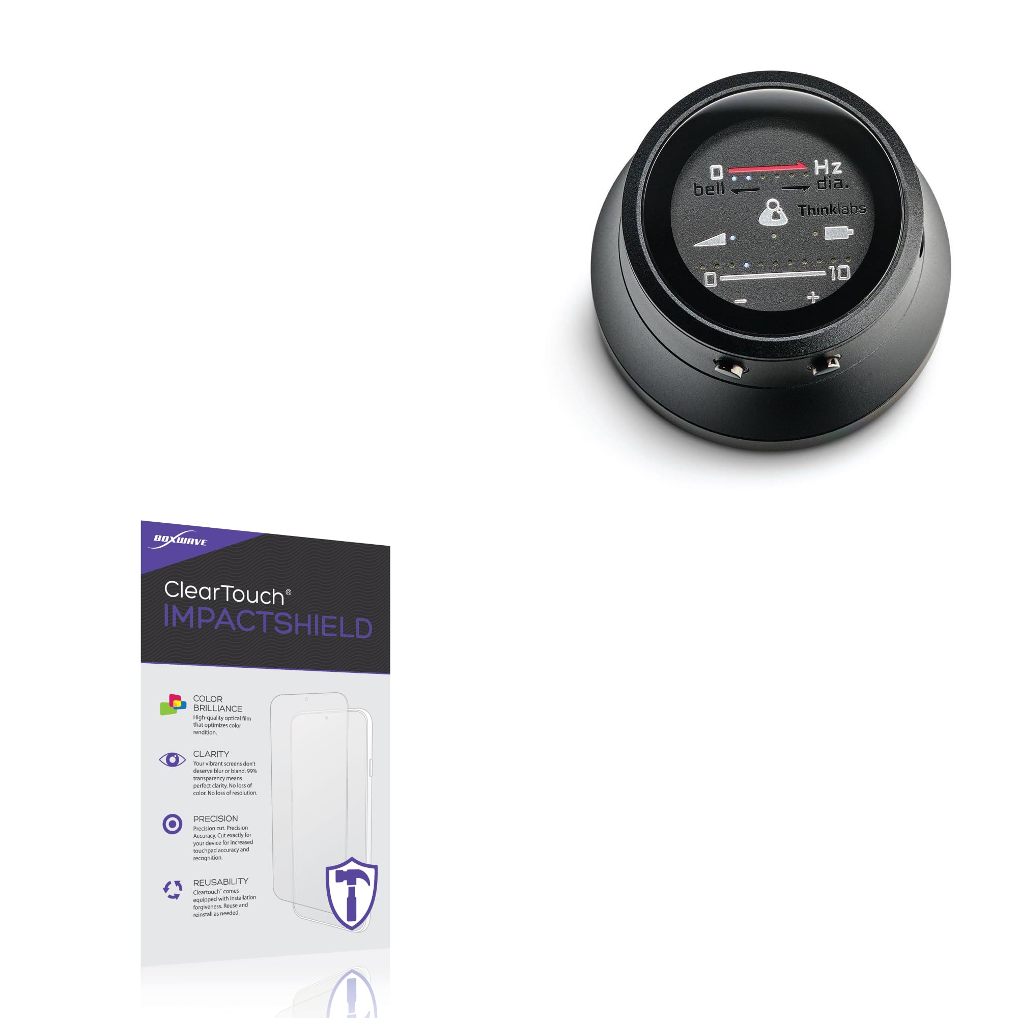 BoxWaveScreen Protector Compatible with ThinkLabs One Digital Stethoscope - ClearTouch ImpactShield (2-Pack), Impenetrable Screen Protector Flexible Film